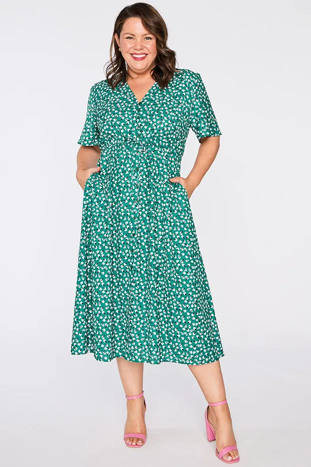 Marley Green Floral Dress