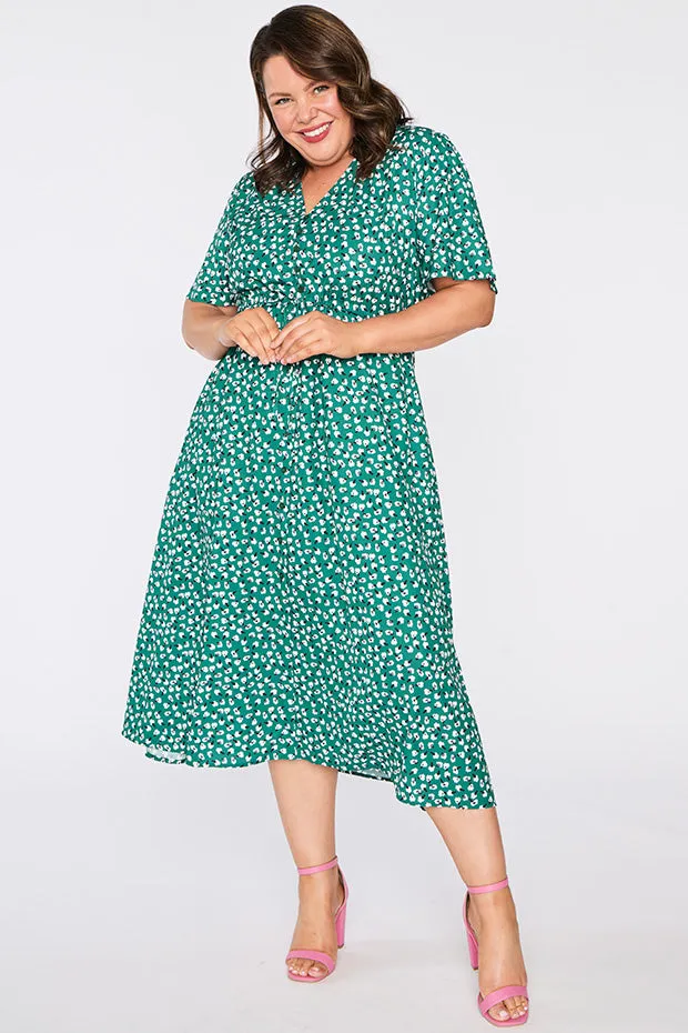 Marley Green Floral Dress