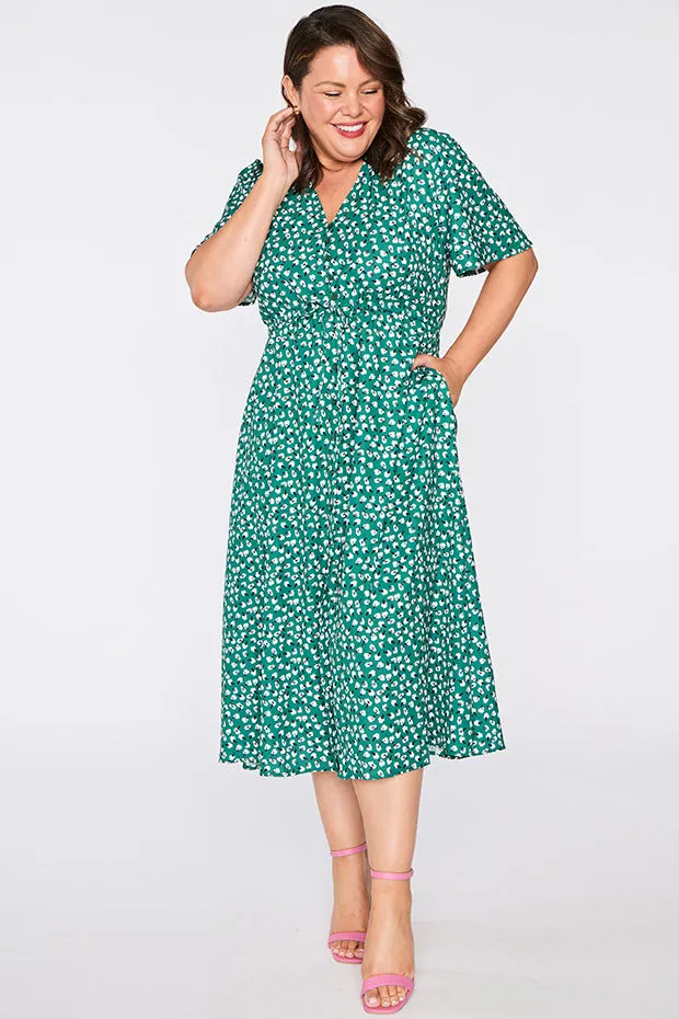 Marley Green Floral Dress