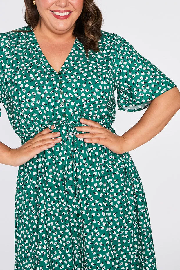 Marley Green Floral Dress