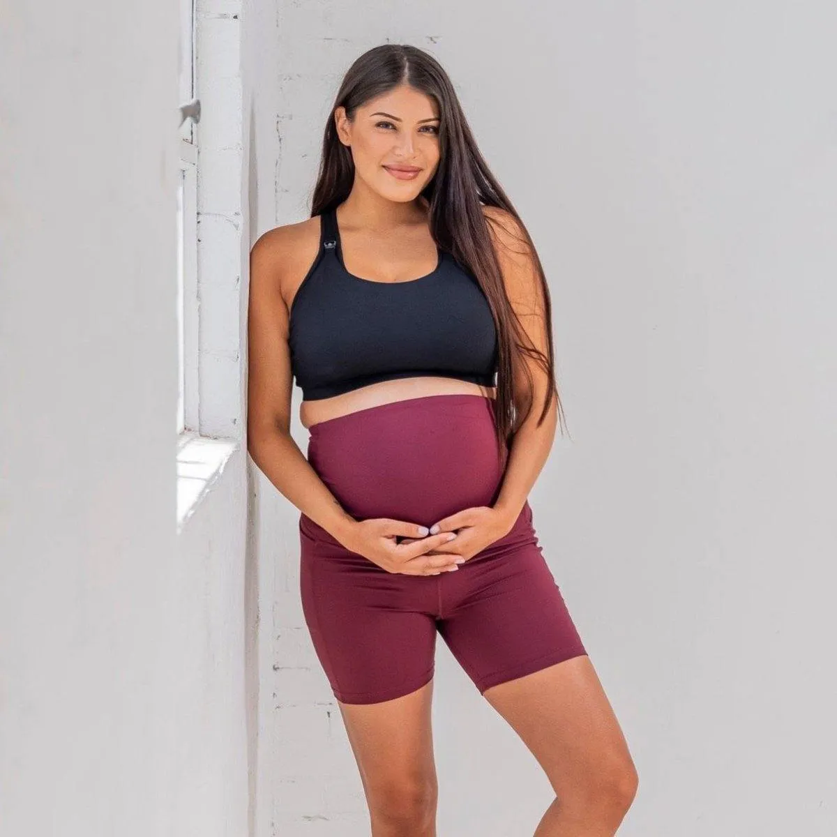 Maternity Rio Shorts (5 in. inseam) - Mulberry