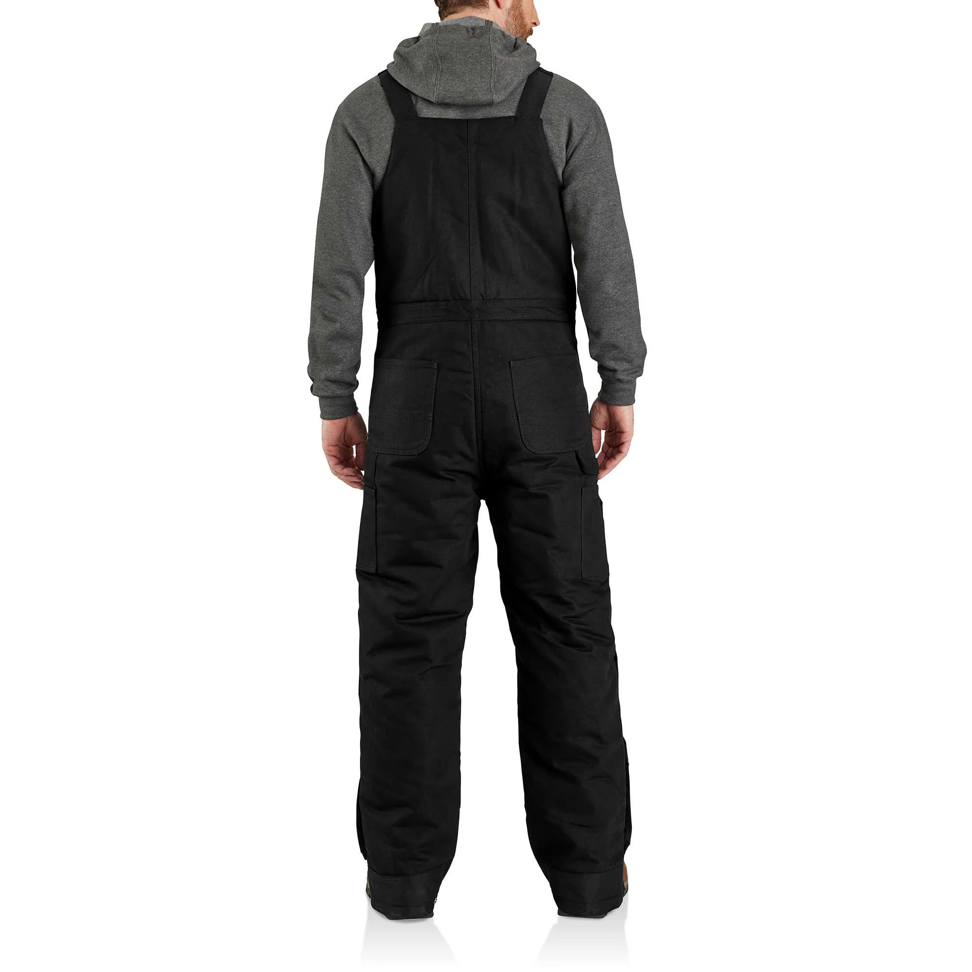 Men's Insulated Bib Overall - Loose Fit - Firm Duck - 4 Extreme Warmth Rating