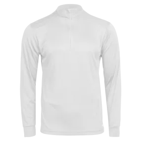 Men's Peach Skins Solid Zip-T - White