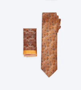 Orange Paisley Tie