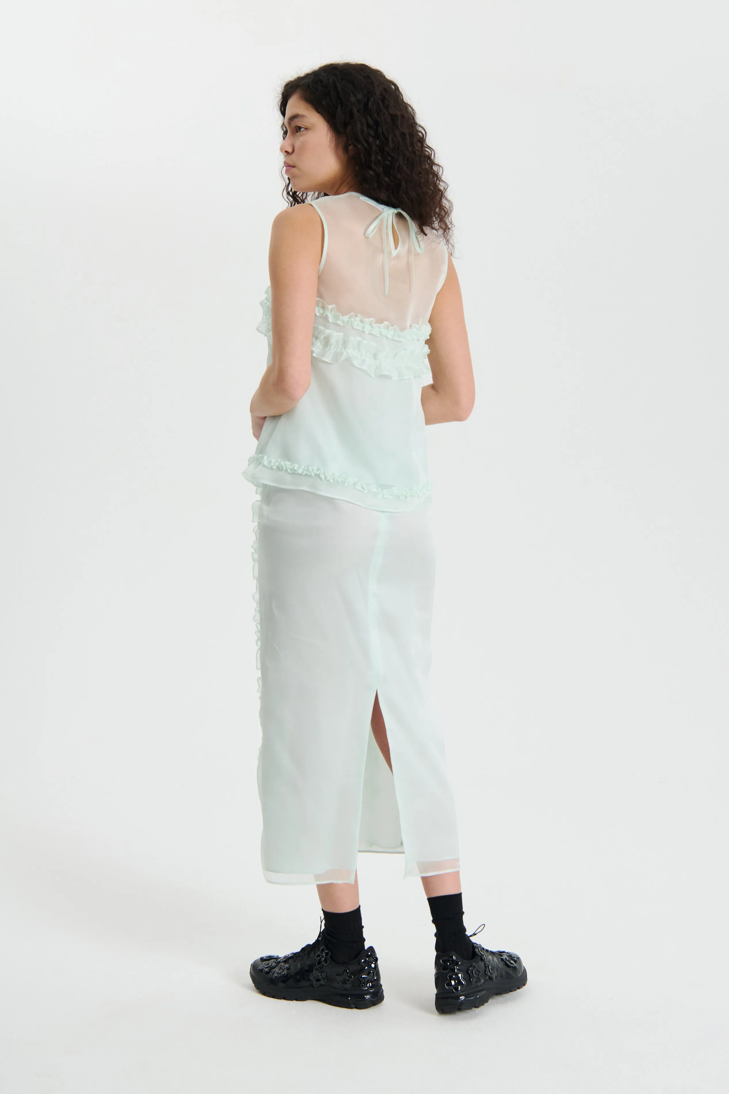 ORIETTA | TOP SATIN ORGANZA MINT