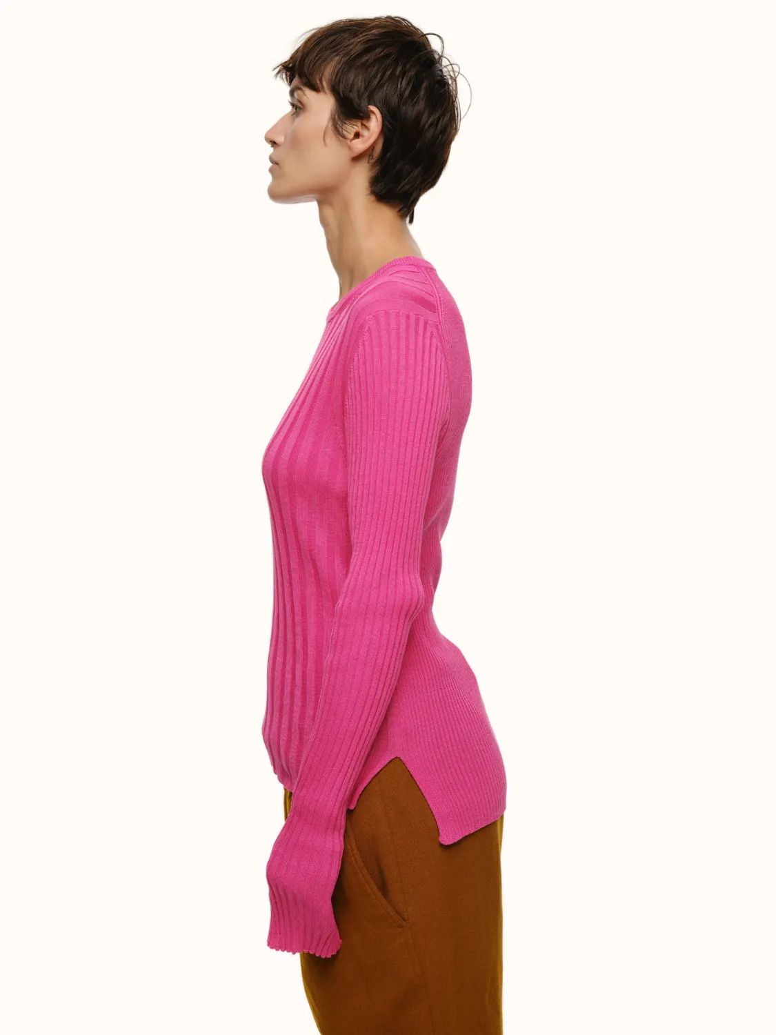 Pania Ribbed Crewneck in Organic Cotton