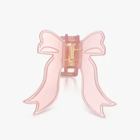 Pink Bow Claw Clip