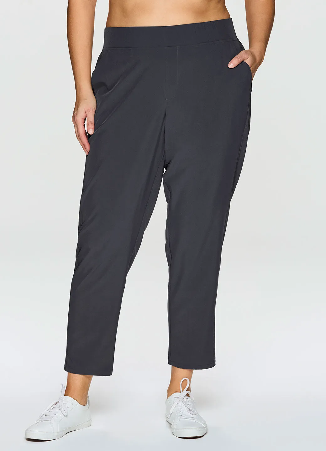 Plus Everyday Ribbed Ankle Pant