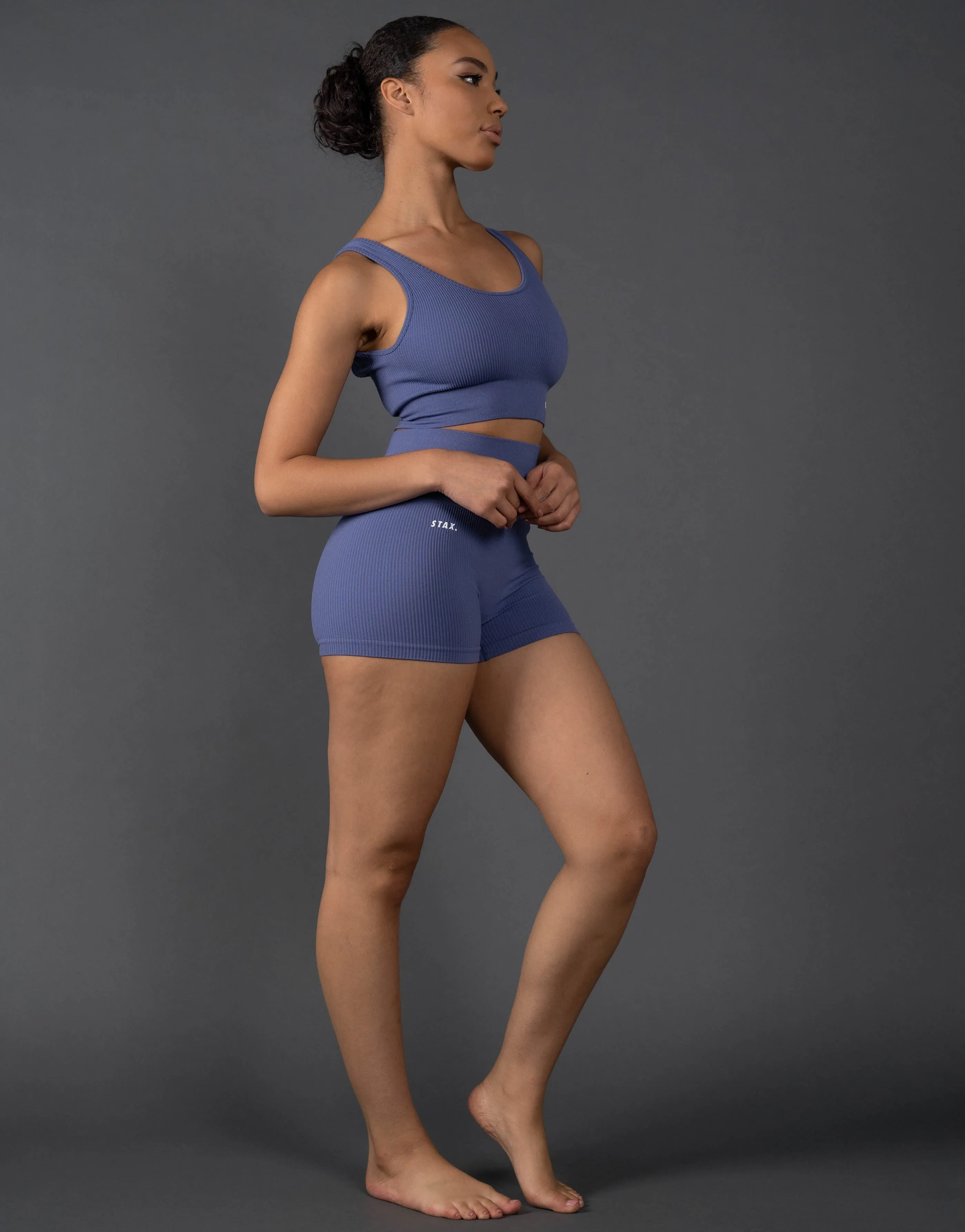 Premium Seamless Mini Lounge Shorts V5.1 - Topaz