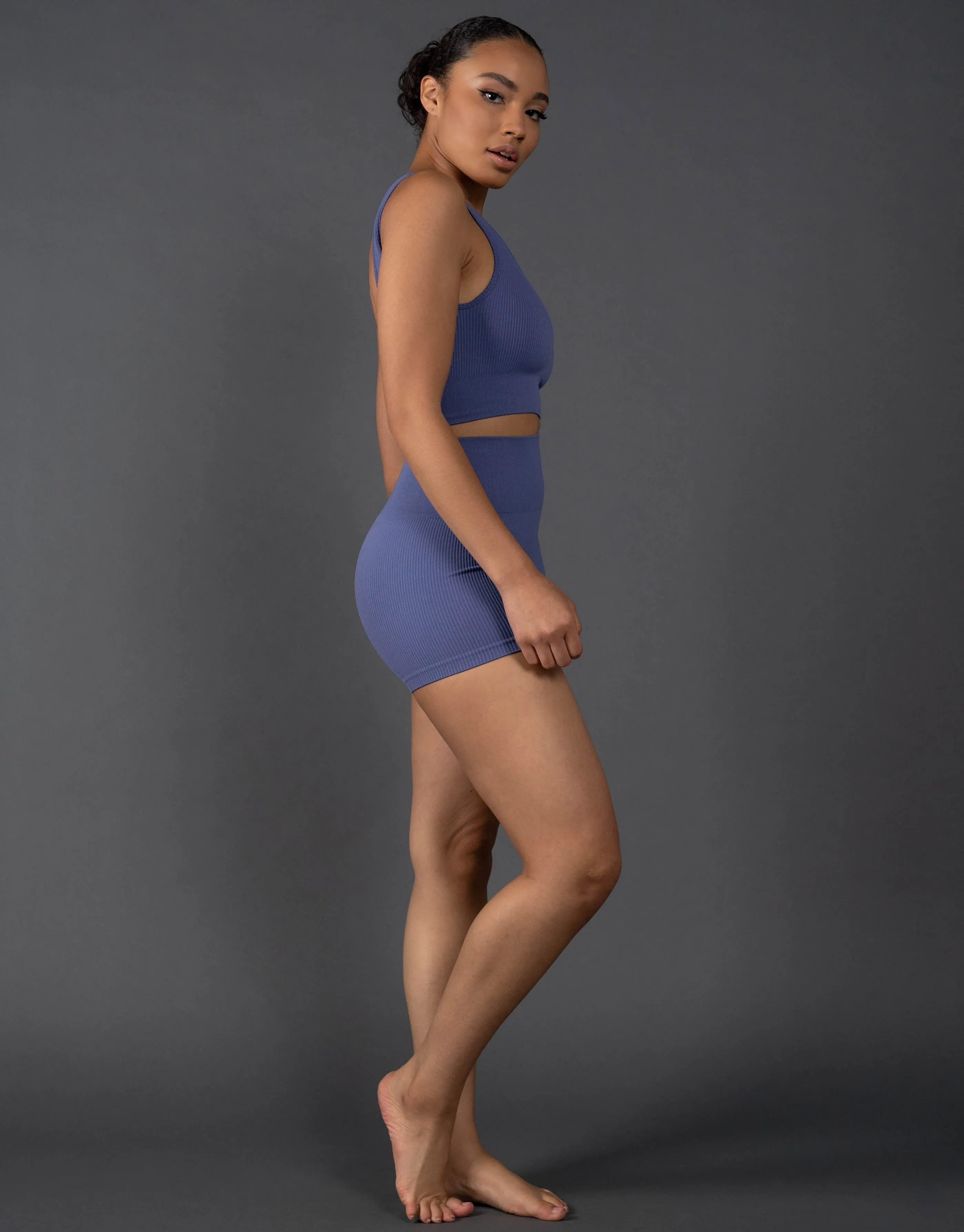 Premium Seamless Mini Lounge Shorts V5.1 - Topaz