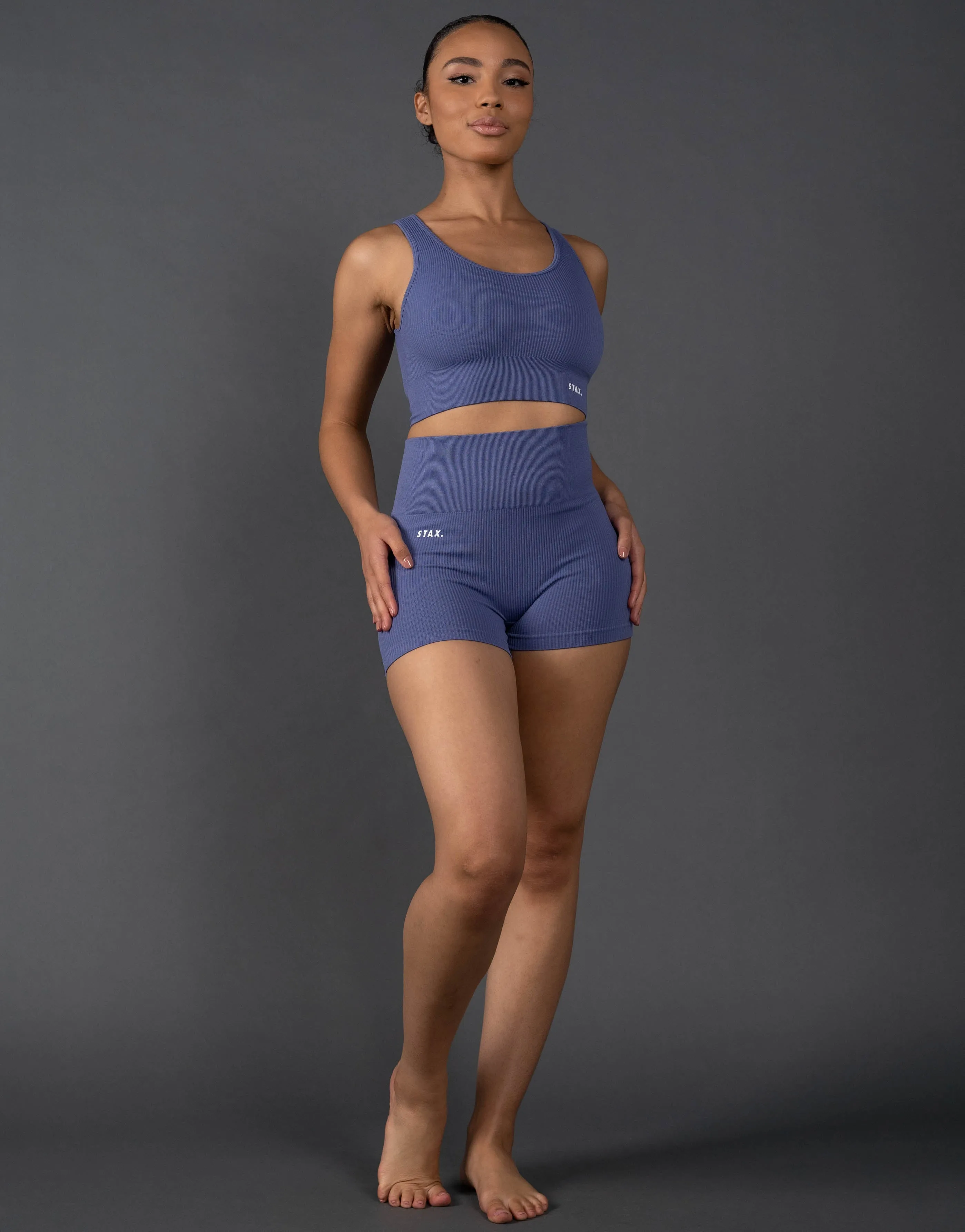 Premium Seamless Mini Lounge Shorts V5.1 - Topaz