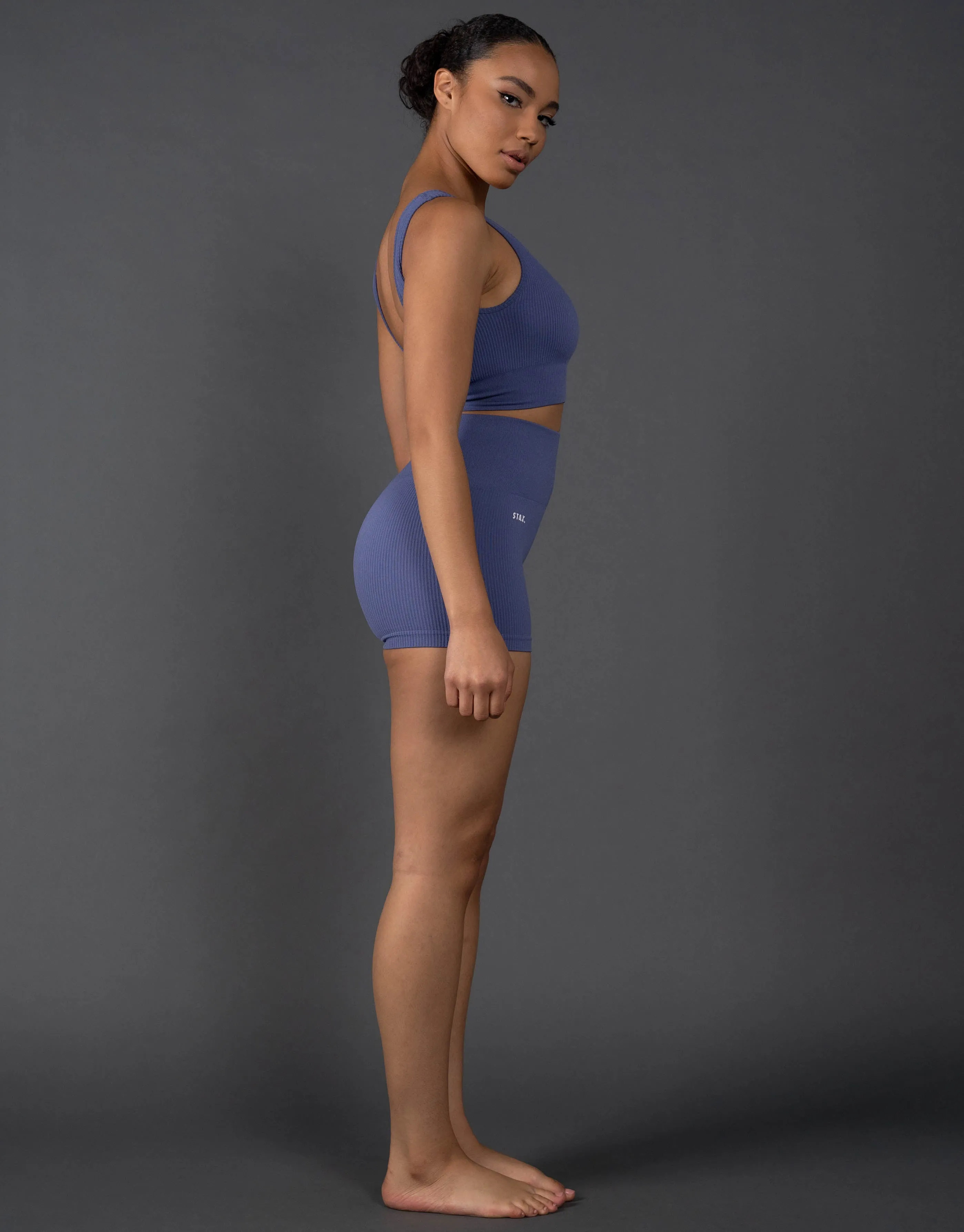 Premium Seamless Mini Lounge Shorts V5.1 - Topaz