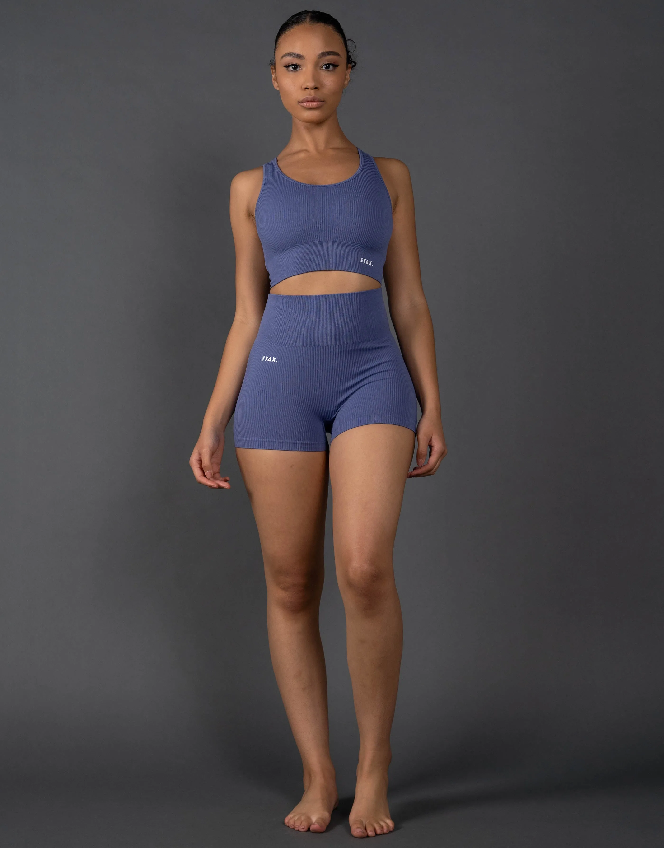 Premium Seamless Mini Lounge Shorts V5.1 - Topaz