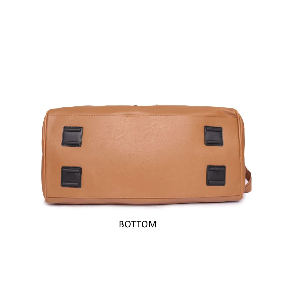 Pu Brown Color Luguage Bag Medium Size