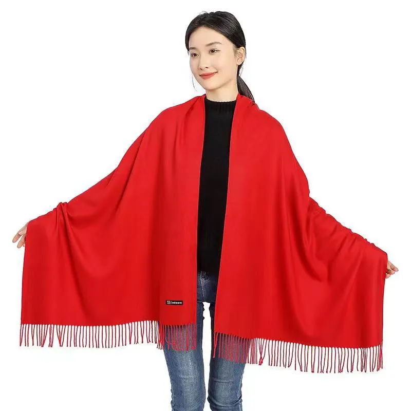 Red Scarf Printed Logo Chinese Red Scarf Embroidered Logo Annual Meeting Activity Party Opening Ceremony Red Scarf