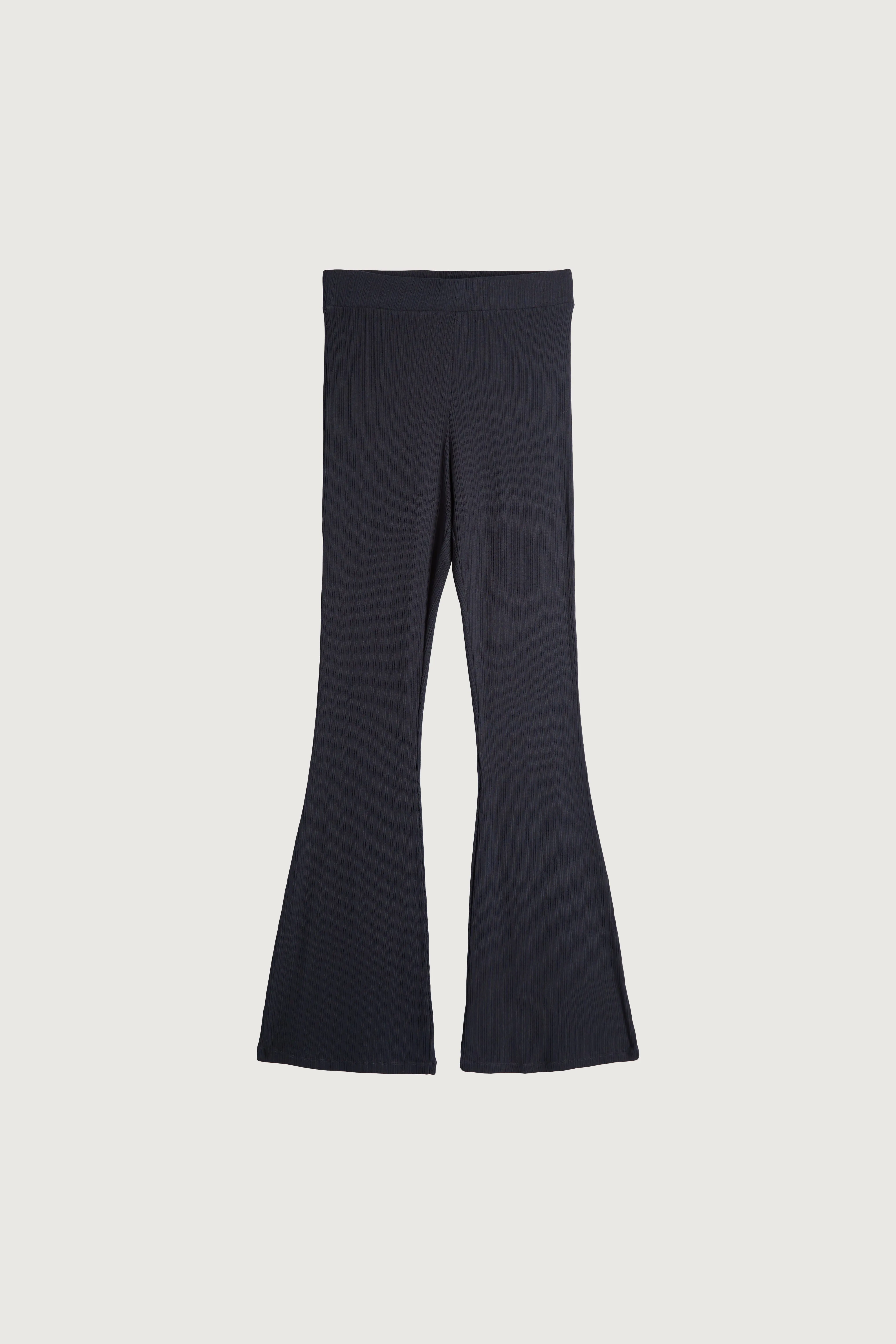 RIBBED FLARED PANT