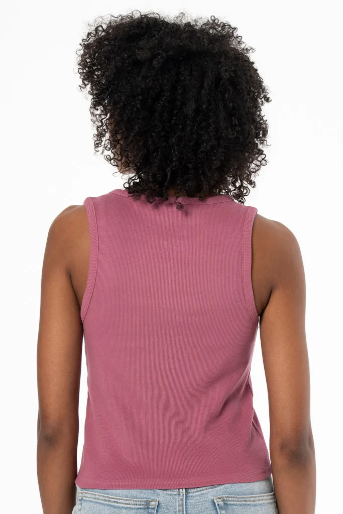 Ribbed Tank _ 141576 _ Mauve