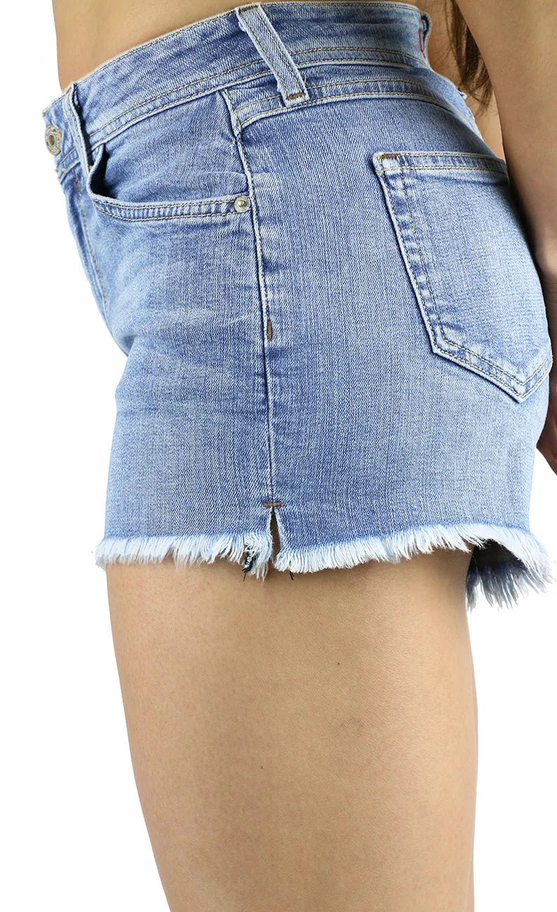 Ruby Loose Fit Shorts Light Wash