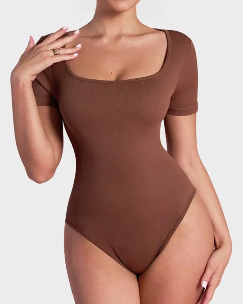 SheCurve® Basic Square Neck Bodysuit