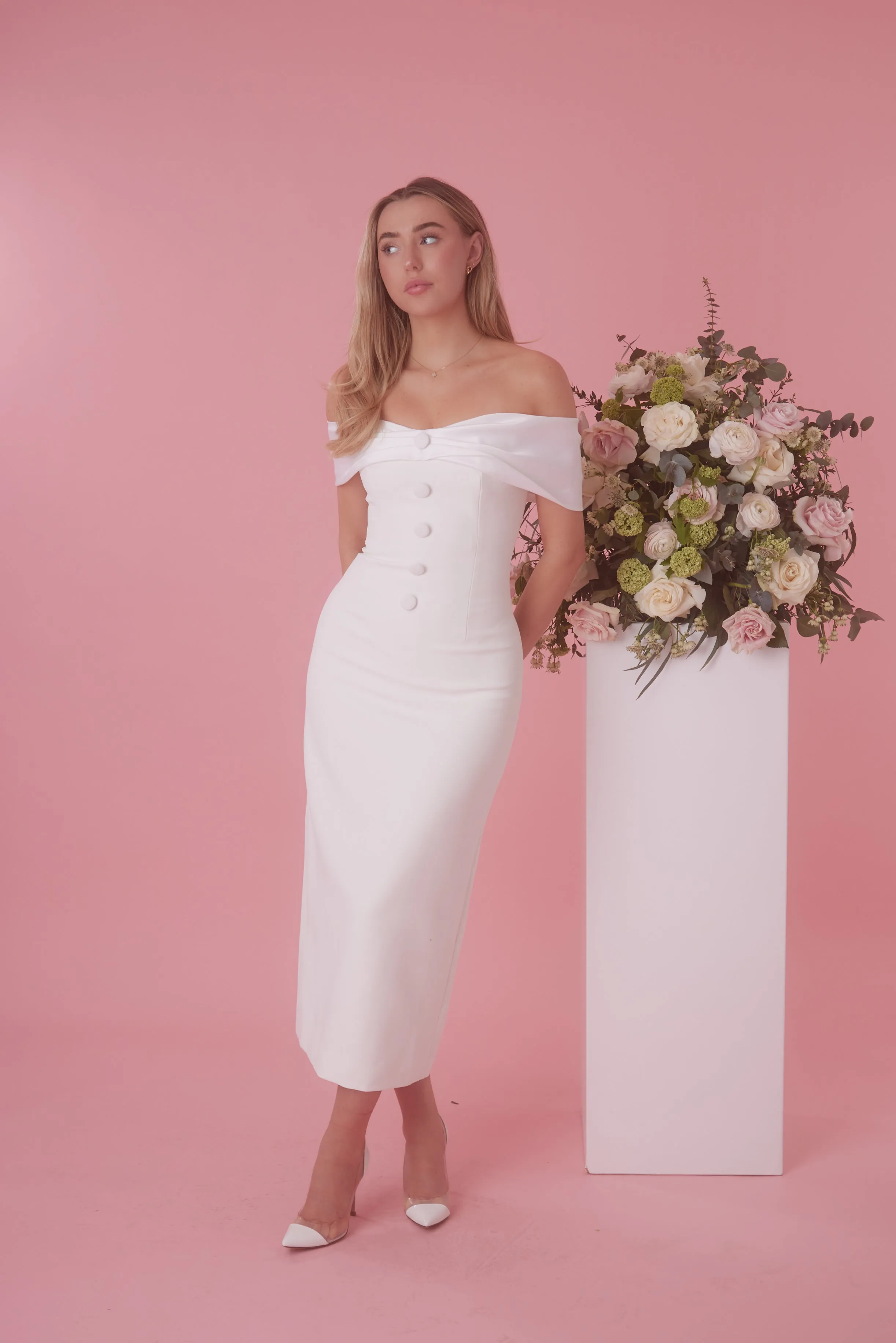 The Ultimate Muse Bow Midi Dress