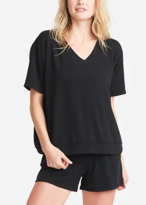 V-neck Lounge Tee - Baby French Terry