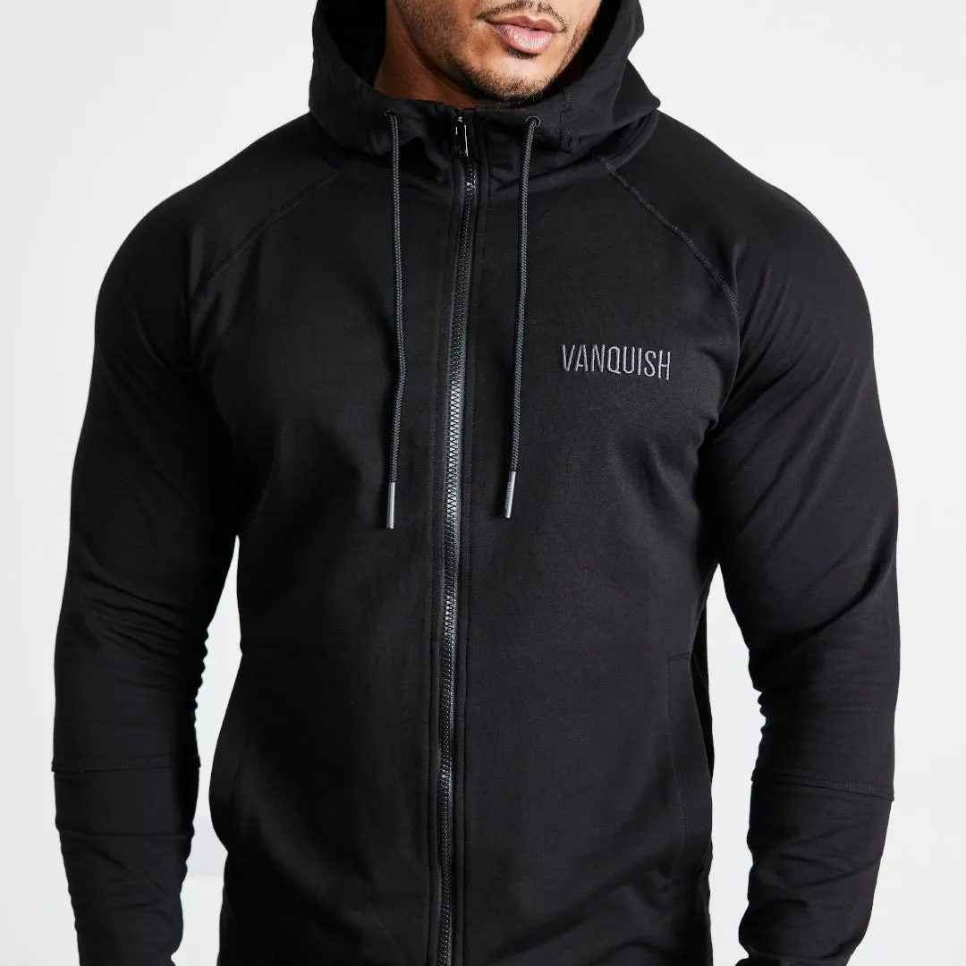 Vanquish Eclipse V2 Black Full Zip Front Hoodie