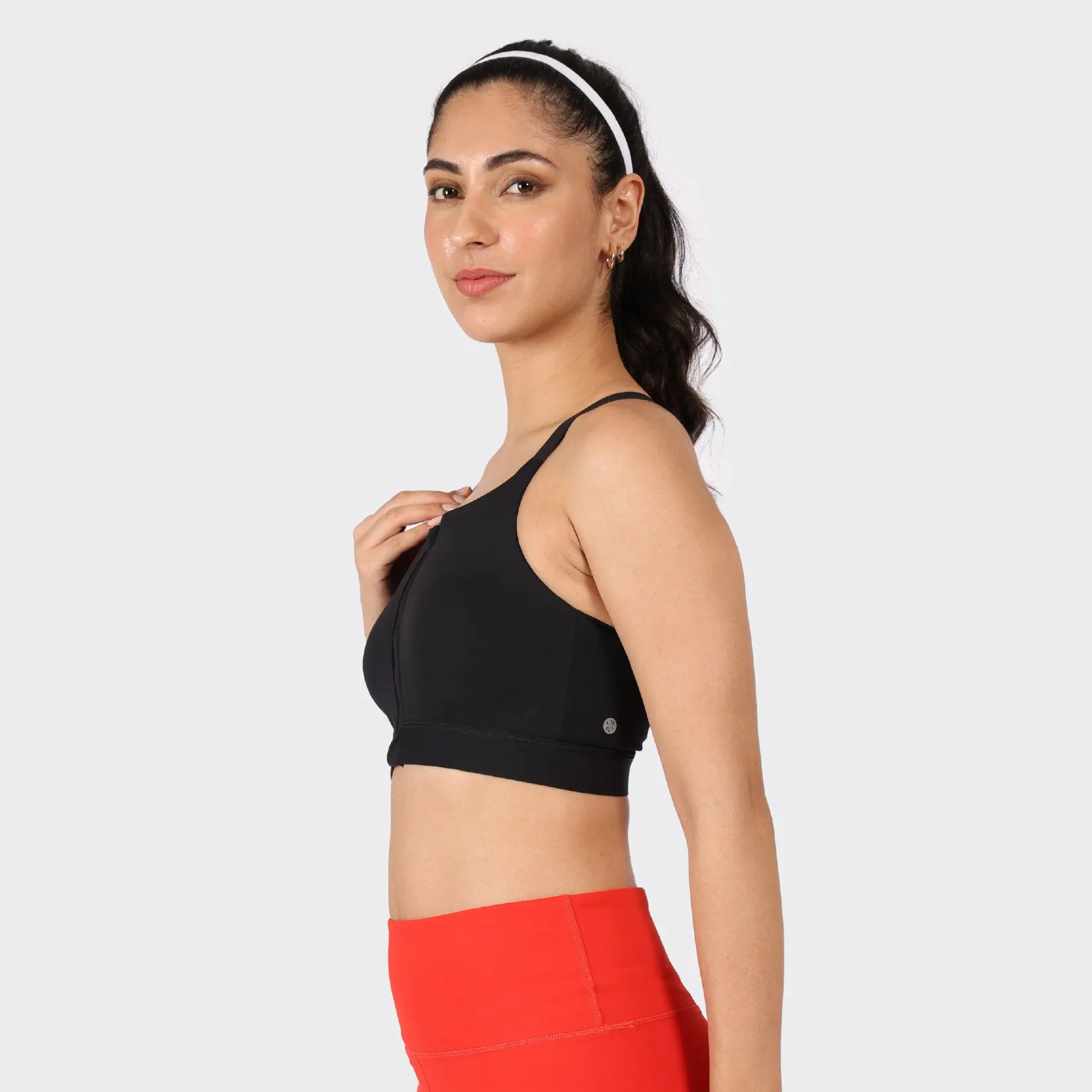 Zip-Up Sports Bra