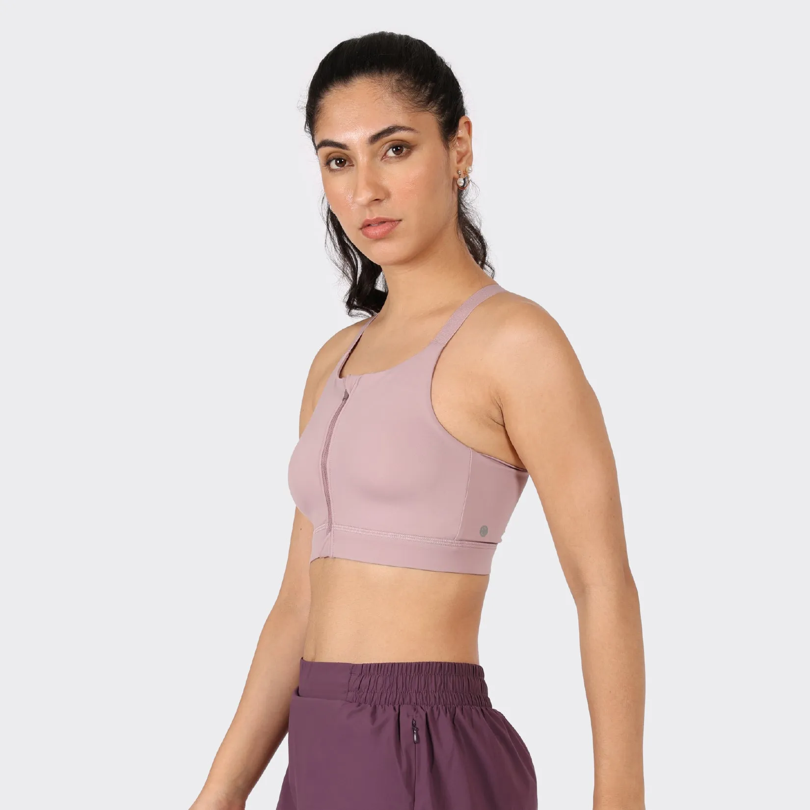 Zip-Up Sports Bra